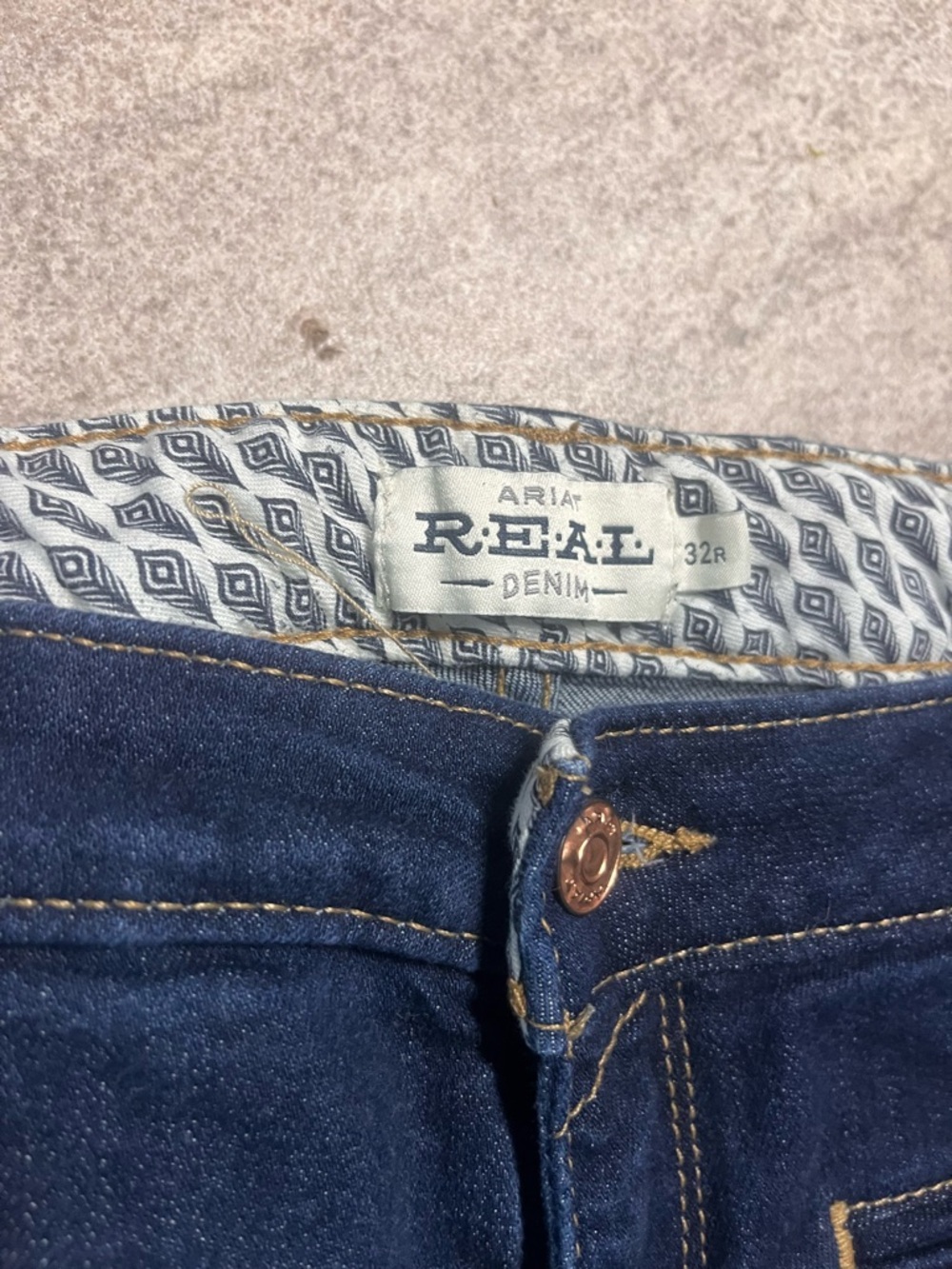 Ariat Women's Dark Blue Flare Denim Jeans - Picture 3 of 3
